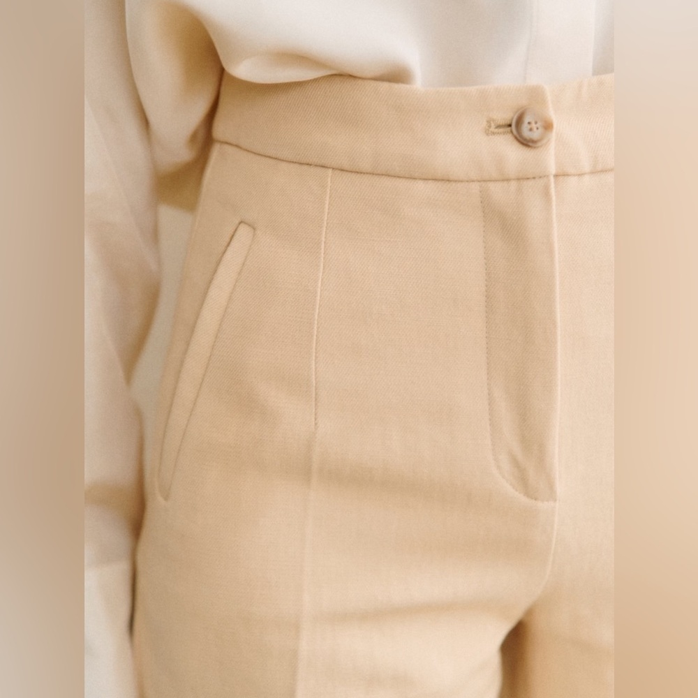 Sézane 💛Martin crop trousers 💛NWT size 14 - Picture 3 of 14